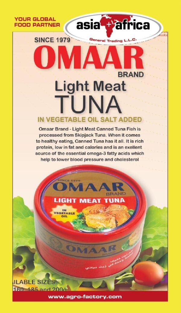 Omaar Light Meat Tuna In Vegetable Oil