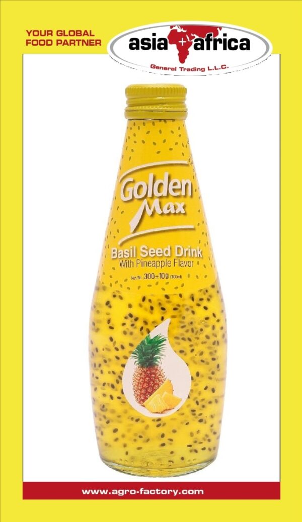 Golden Max Basil Seed Drink With Pineapple Flavor