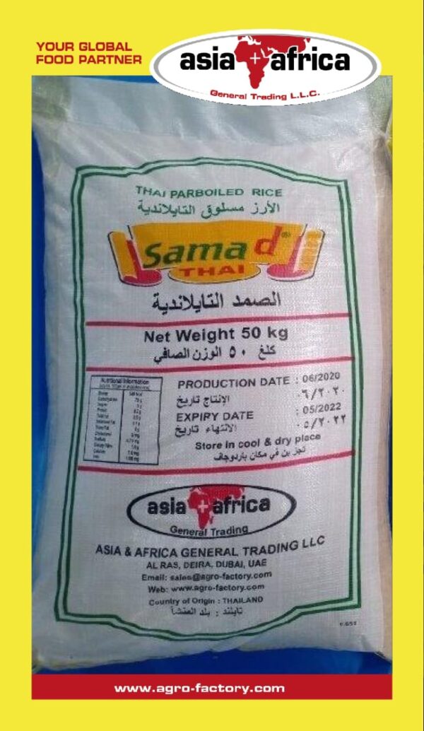 Samad Thai Parboiled Rice 50kg