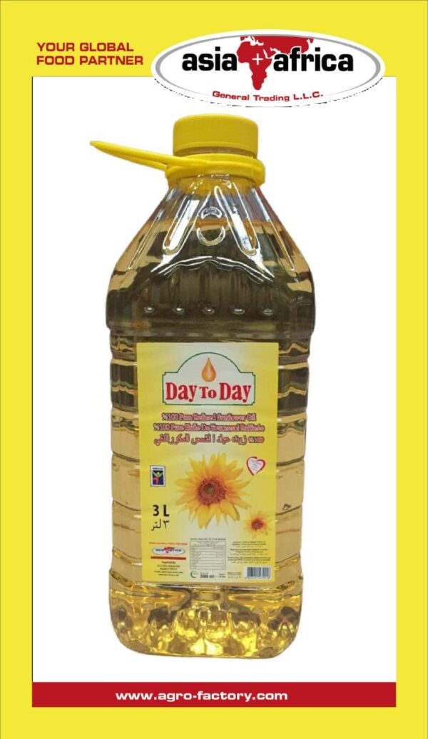 DAY TO DAY 100% PURE REFINED SUNFLOWER OIL 3liters