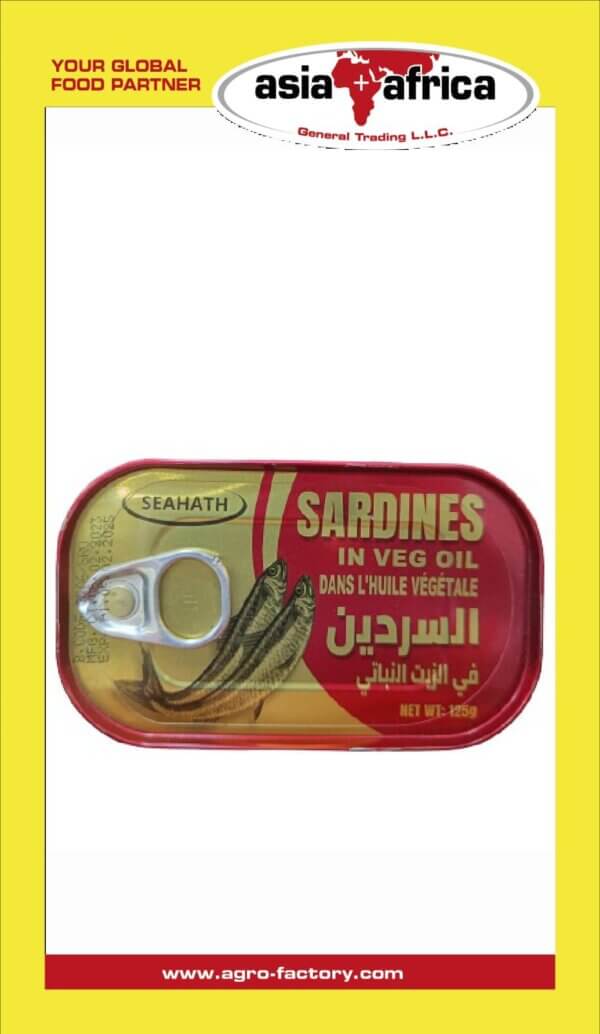 SEAHATH SARDINES IN VEG OIL 125G