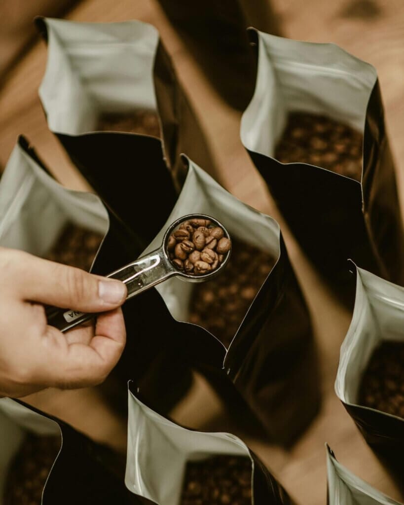 Arabica roasted coffee packaging available in 250g, 500g, and 1kg packs from Member's Blend, Dubai