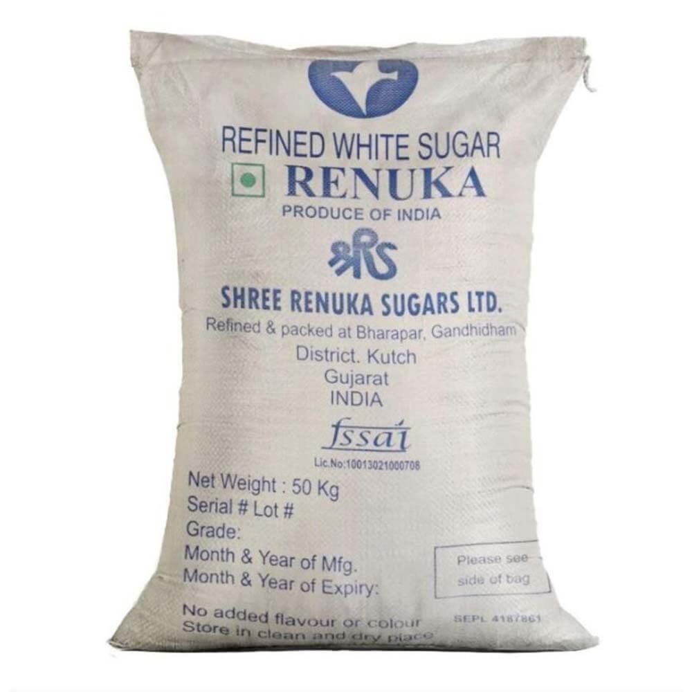Shree Renuka Sugars IC45 refined white sugar CIF Mersin Port Turkey USD 590 per MT India origin 50kg PP bag
